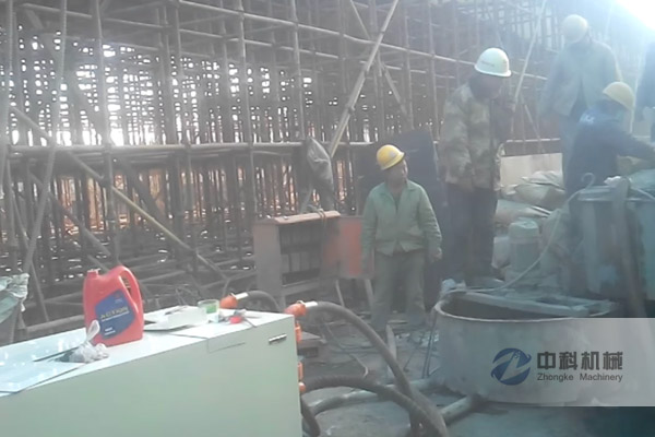 北京石景山区高架桥双液注浆施工现场-2