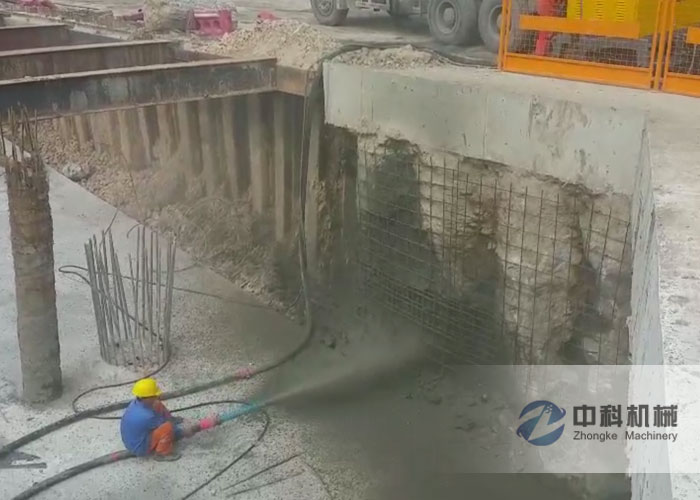 中铁隧道集团液压湿喷机施工现场-0
